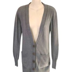 Rubbish Long Gray Cardigan Size Medium